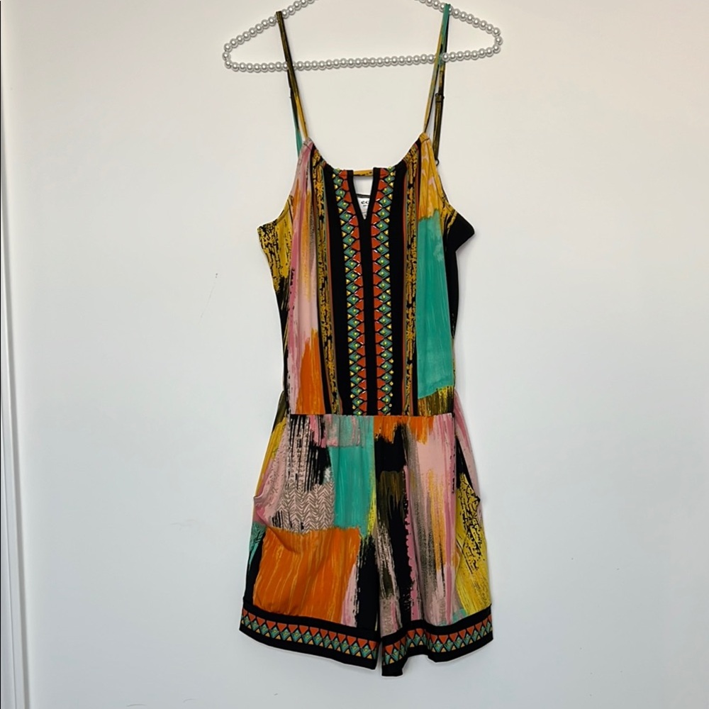 ECI New York ~ Beaded Romper~ Size Small